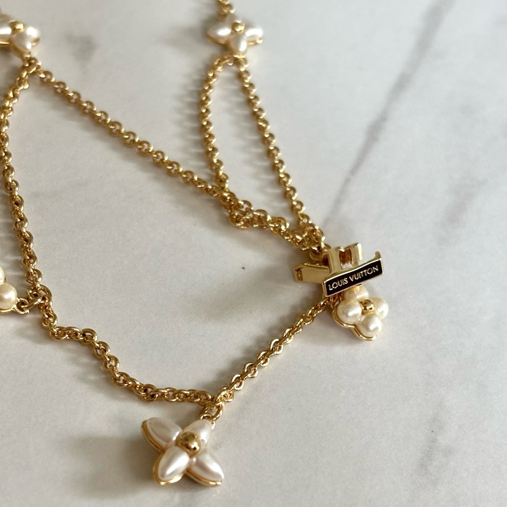 Louis Vuitton LV Floragram Double-row Necklace - Picture 4 of 6